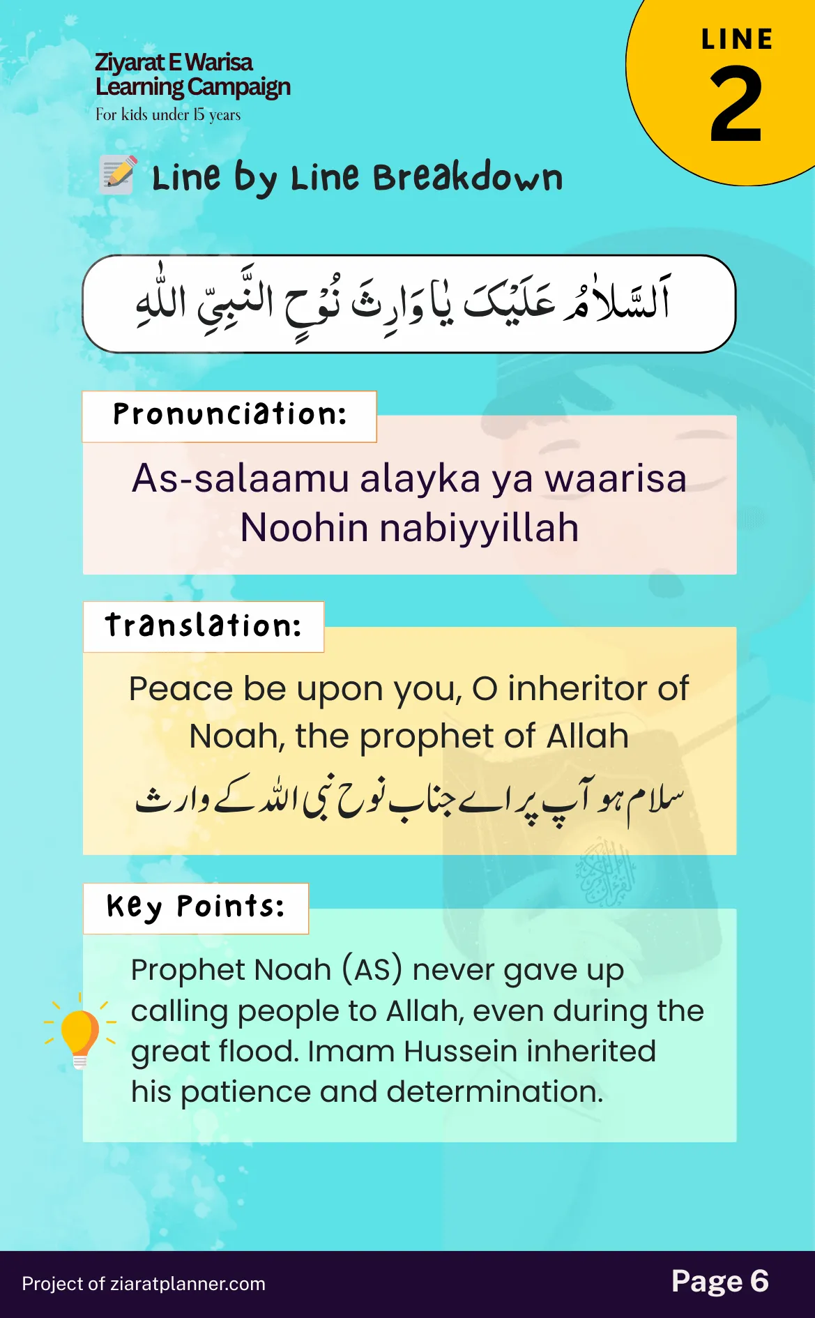Ziarat E Warisa for Kids, Part 1, page 6