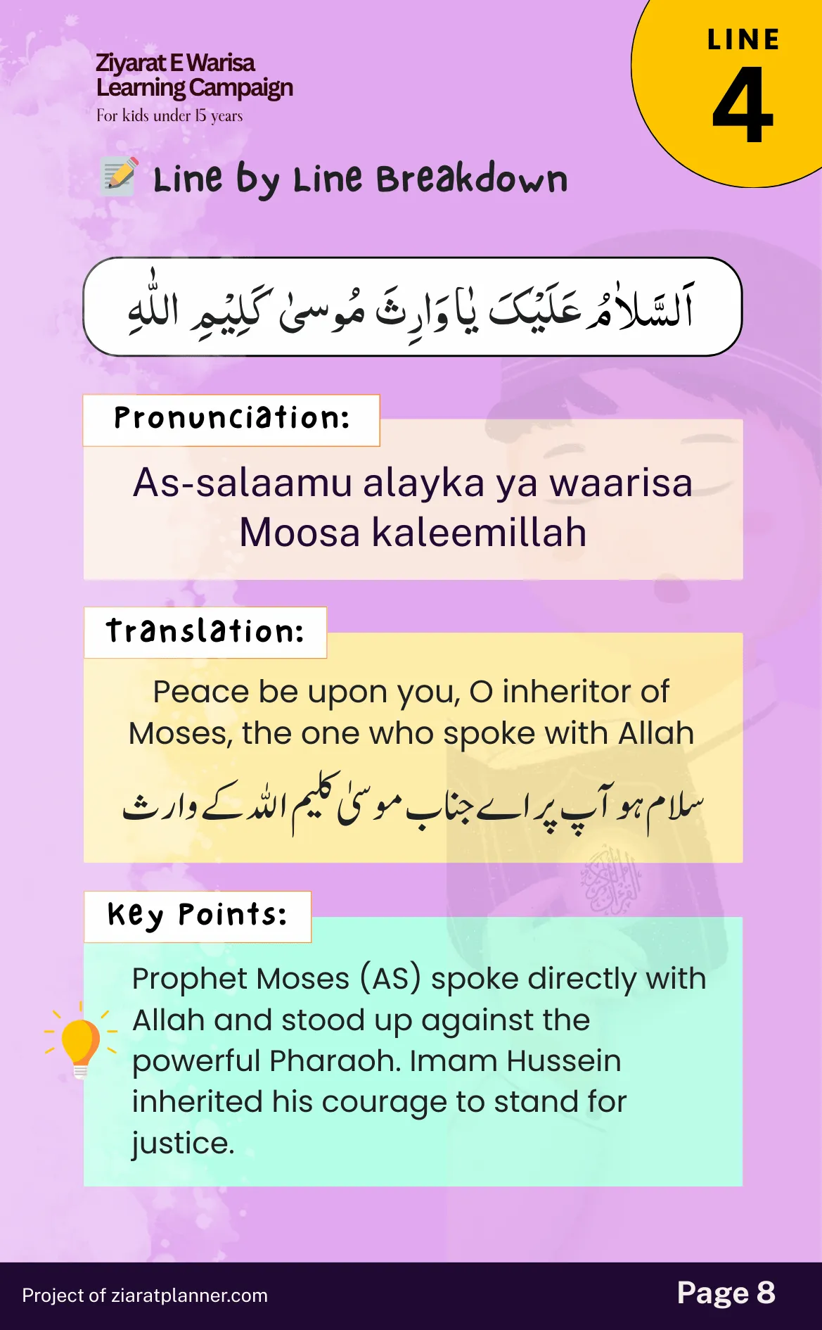 Ziarat E Warisa for Kids, Part 1, page 8