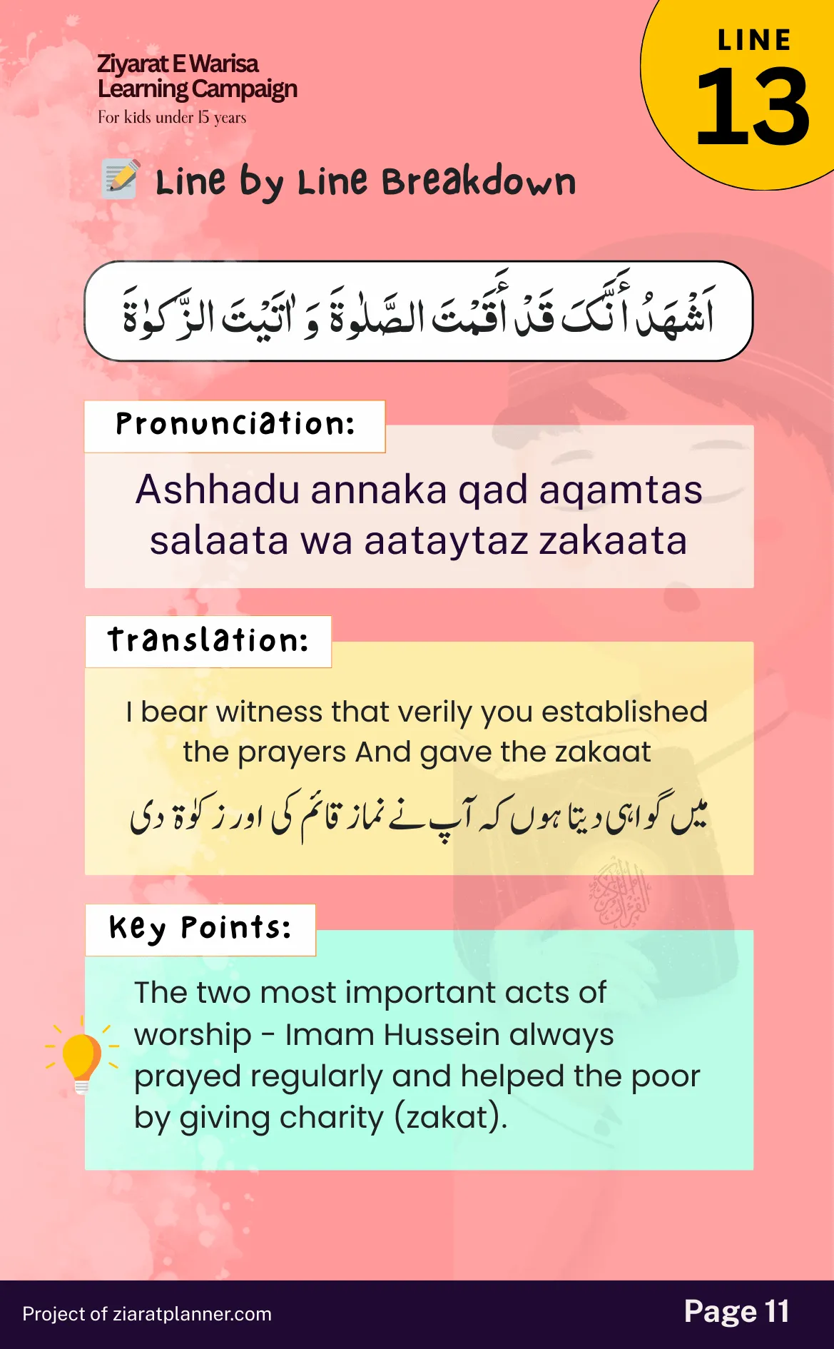 Ziarat E Warisa for Kids, Part 2, page 11