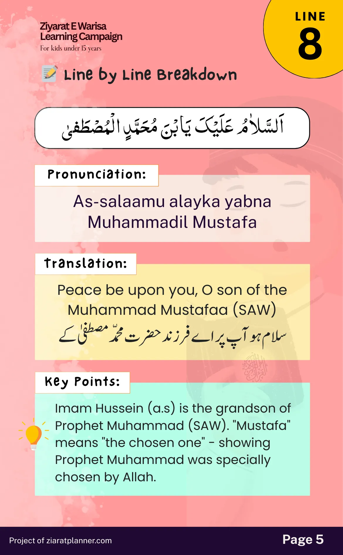 Ziarat E Warisa for Kids, Part 2, page 5