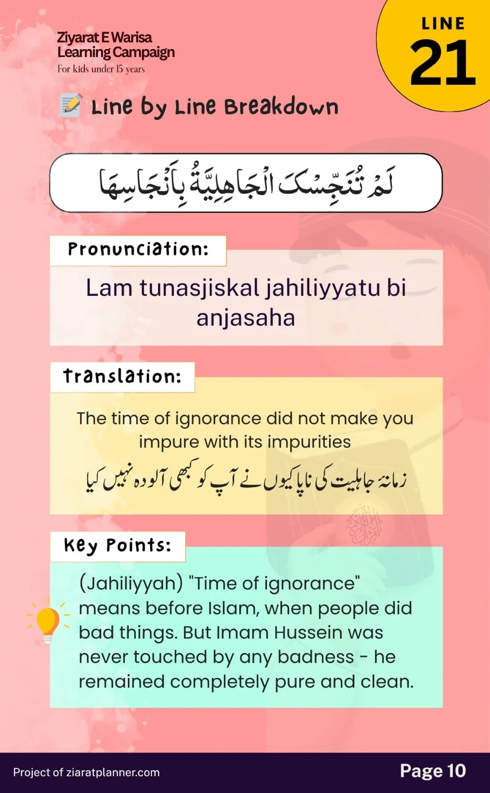 Ziarat E Warisa for Kids, Part 3, page 10