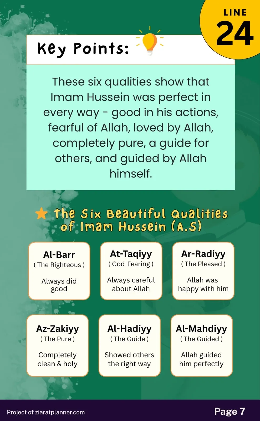 Ziarat E Warisa for Kids, Part 4, page 7