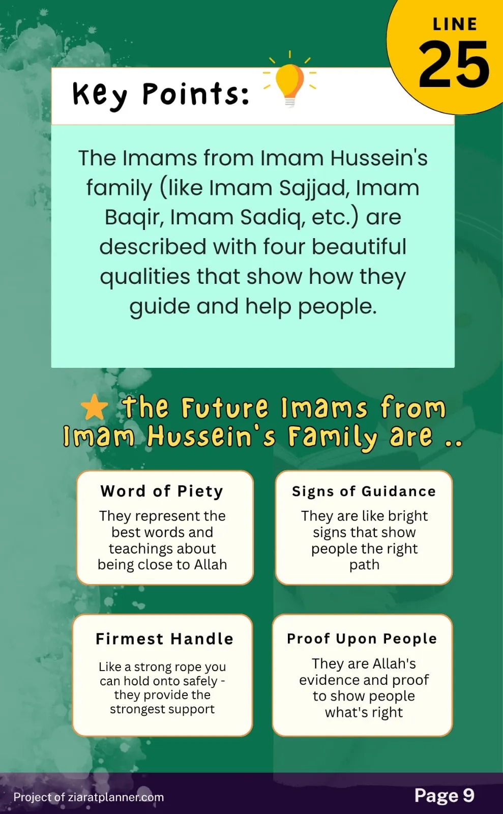 Ziarat E Warisa for Kids, Part 4, page 9