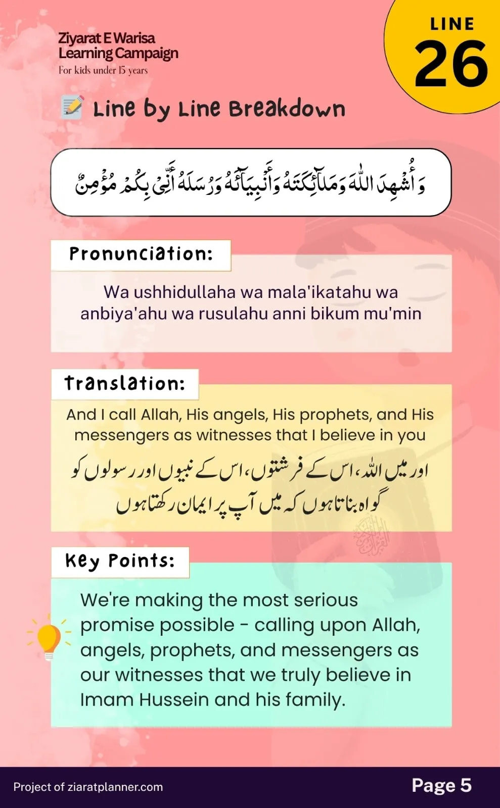 Ziarat E Warisa for Kids, Part 5, page 5